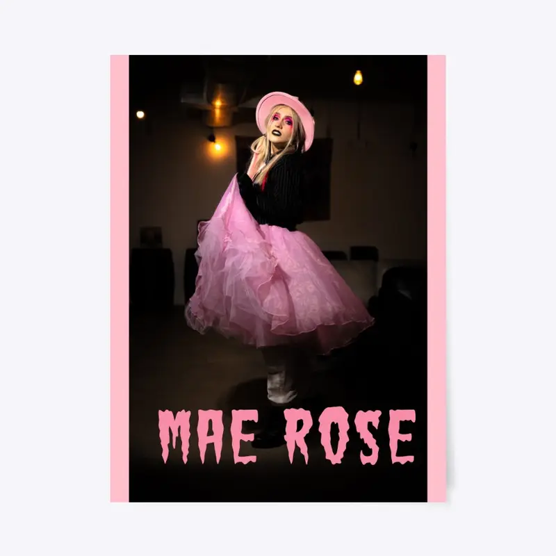 Mae Rose-Over You ( Poster- Pink Dress)