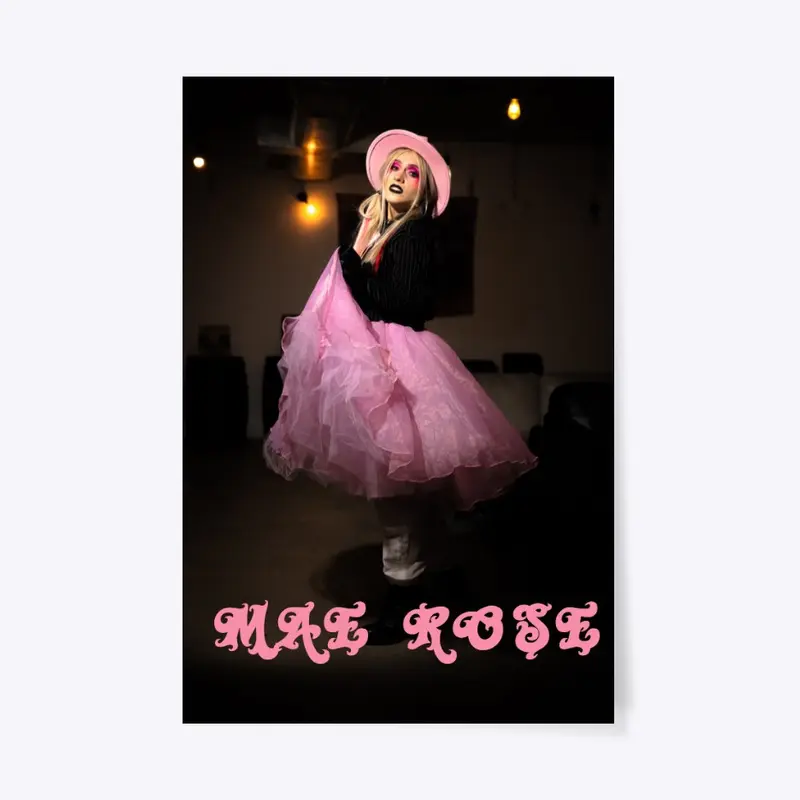 Mae Rose-Over You ( Poster- Pink Dress)