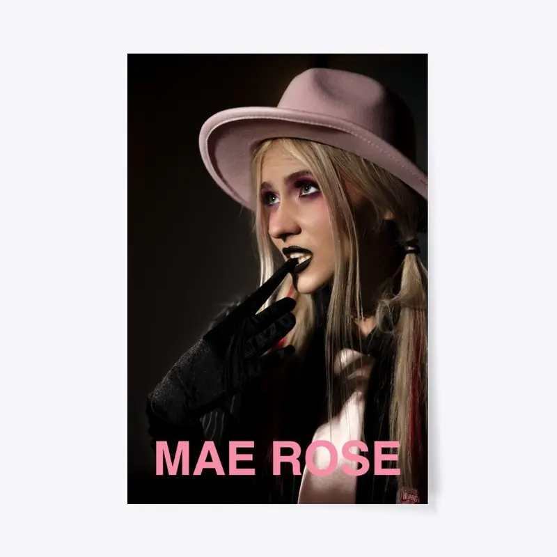 Mae Rose - Over You ( Poster- Pink Hat )